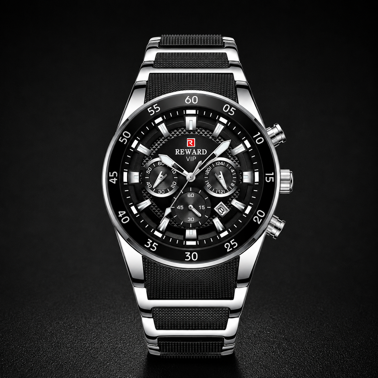 Leonardo Integrated Bracelet Chronograph Watch