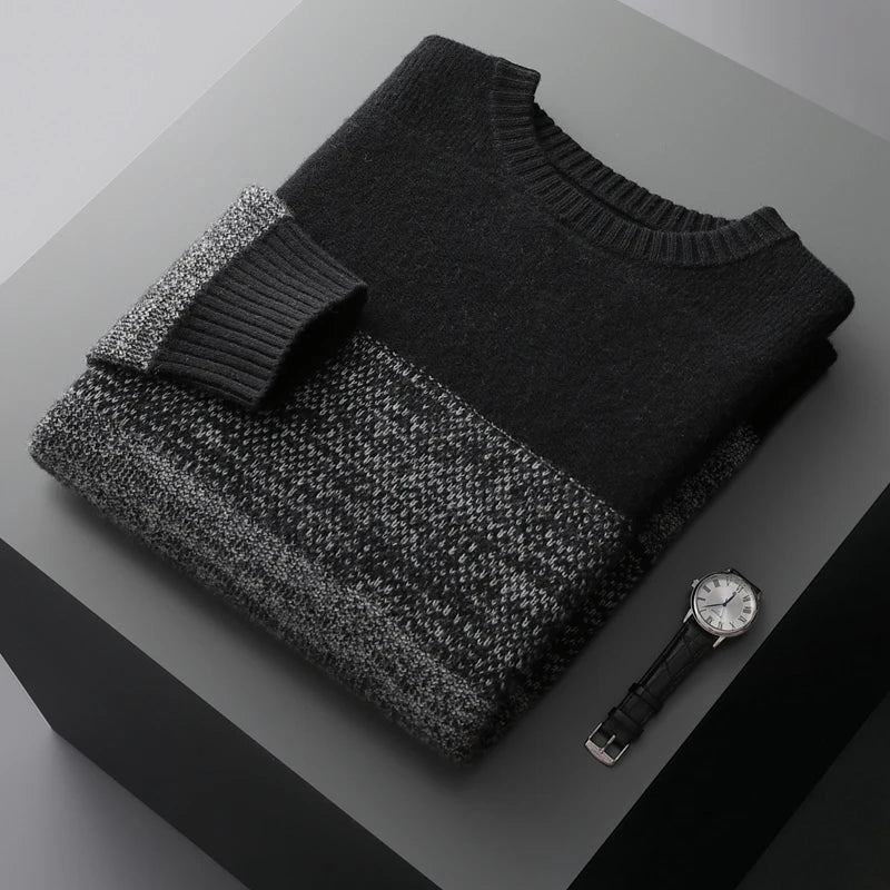 Leonardo men's elegant wool sweater, alternate view