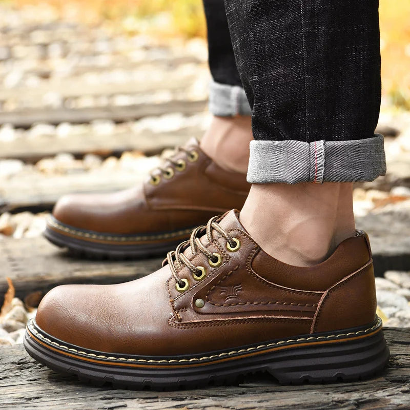 Men's leather oxford dress shoes, additional view
