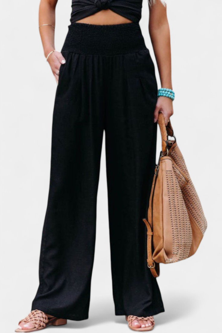Lexia women's cotton linen pants – Avinos Milano