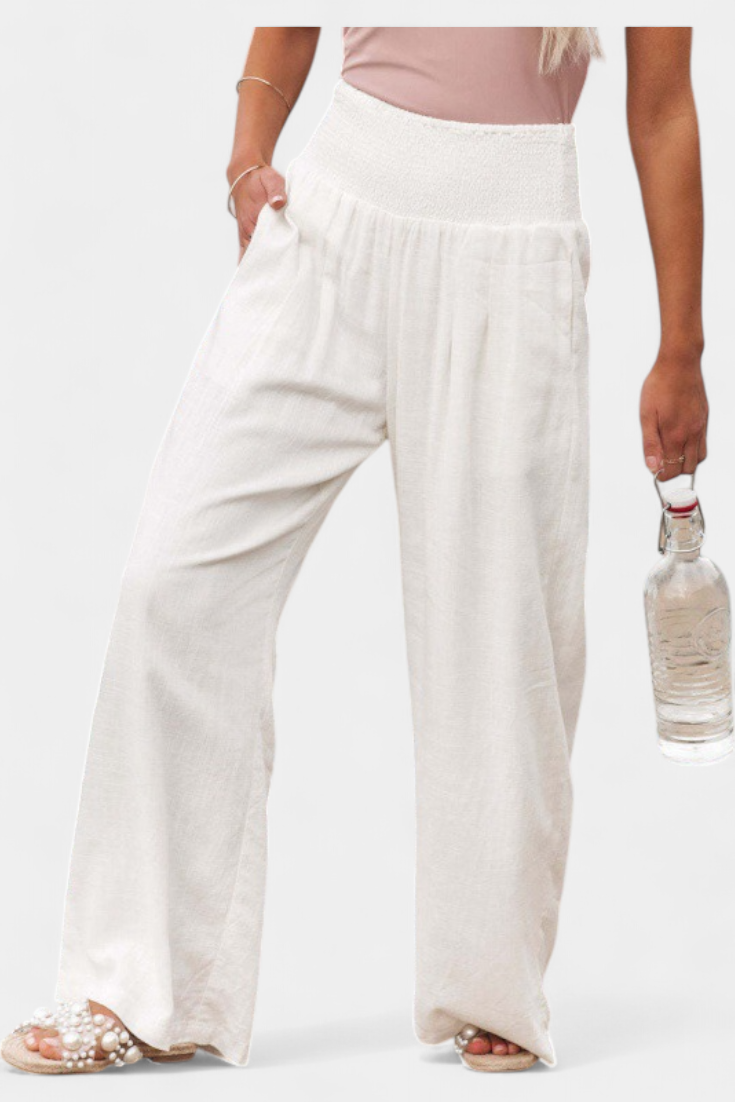 Lexia women's cotton linen pants, additional view