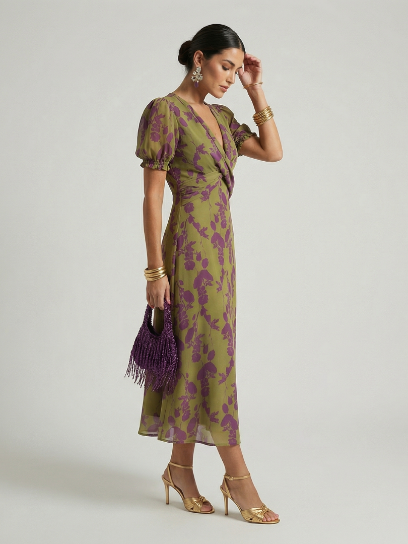 Vivienne Relaxed Floral Midi Dress – women's dresses, view 2