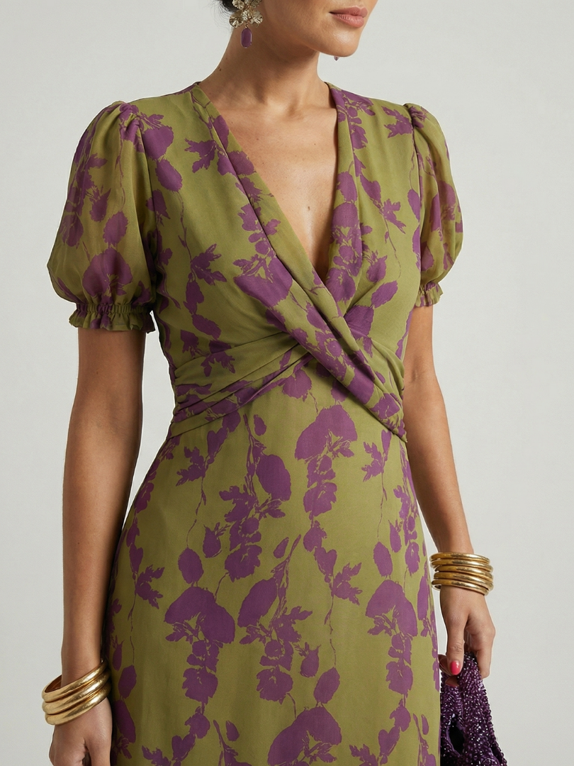 Vivienne Relaxed Floral Midi Dress – women's dresses, view 3