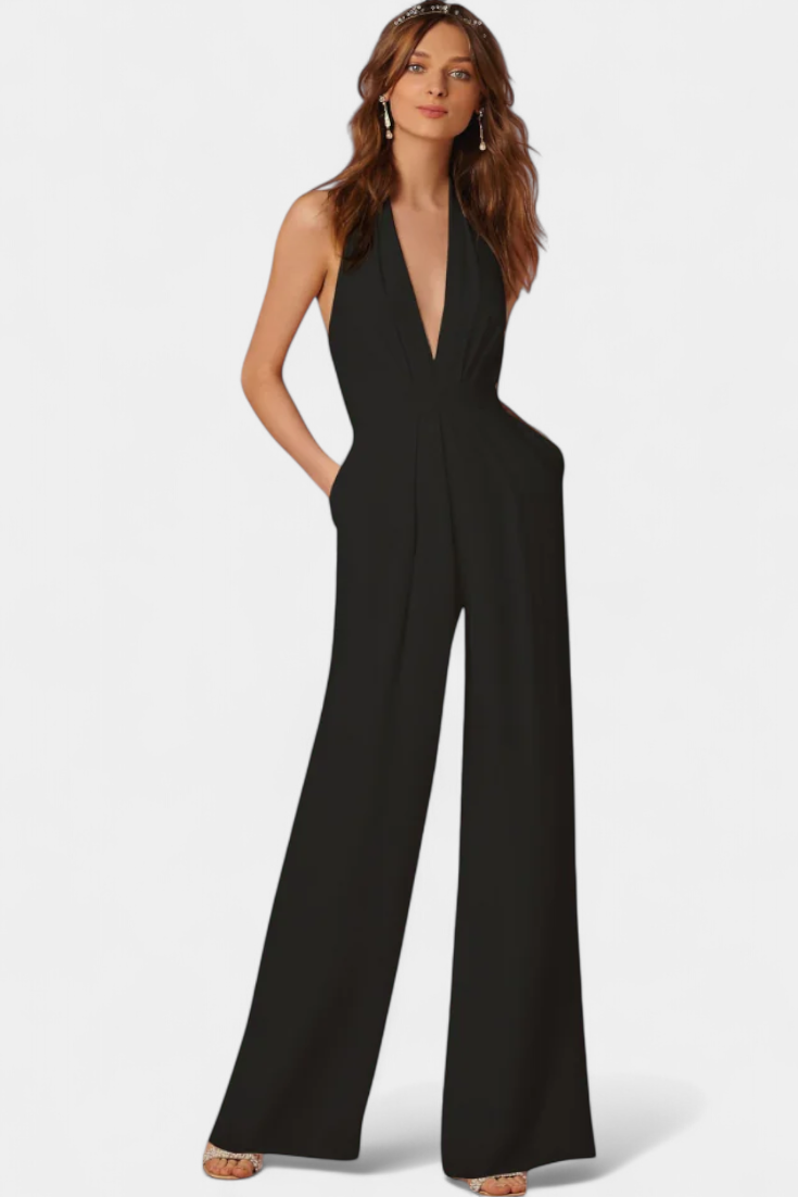 Lila Wide Leg Jumpsuit with Sleek Design – women's jumpsuits, view 4