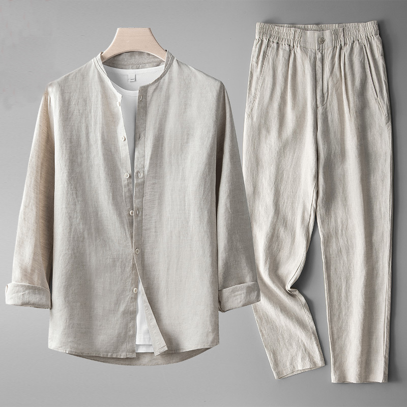 Men's linen two-piece set – Avinos Milano