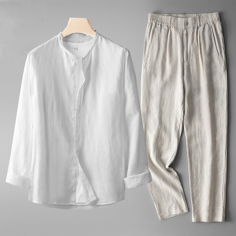 Men's linen two-piece set, view 4