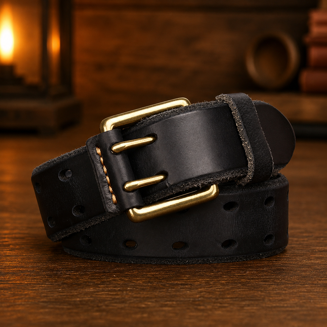 Lorenzo Classic Casual Belt in Black