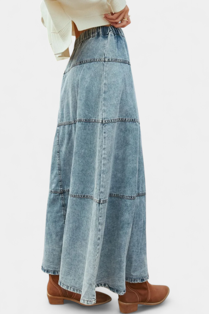 Lorraine women's denim skirt, alternate view