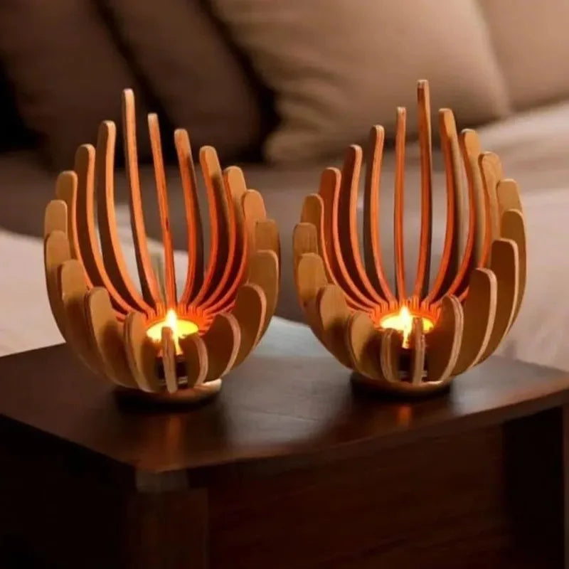 Two Loto holders lit