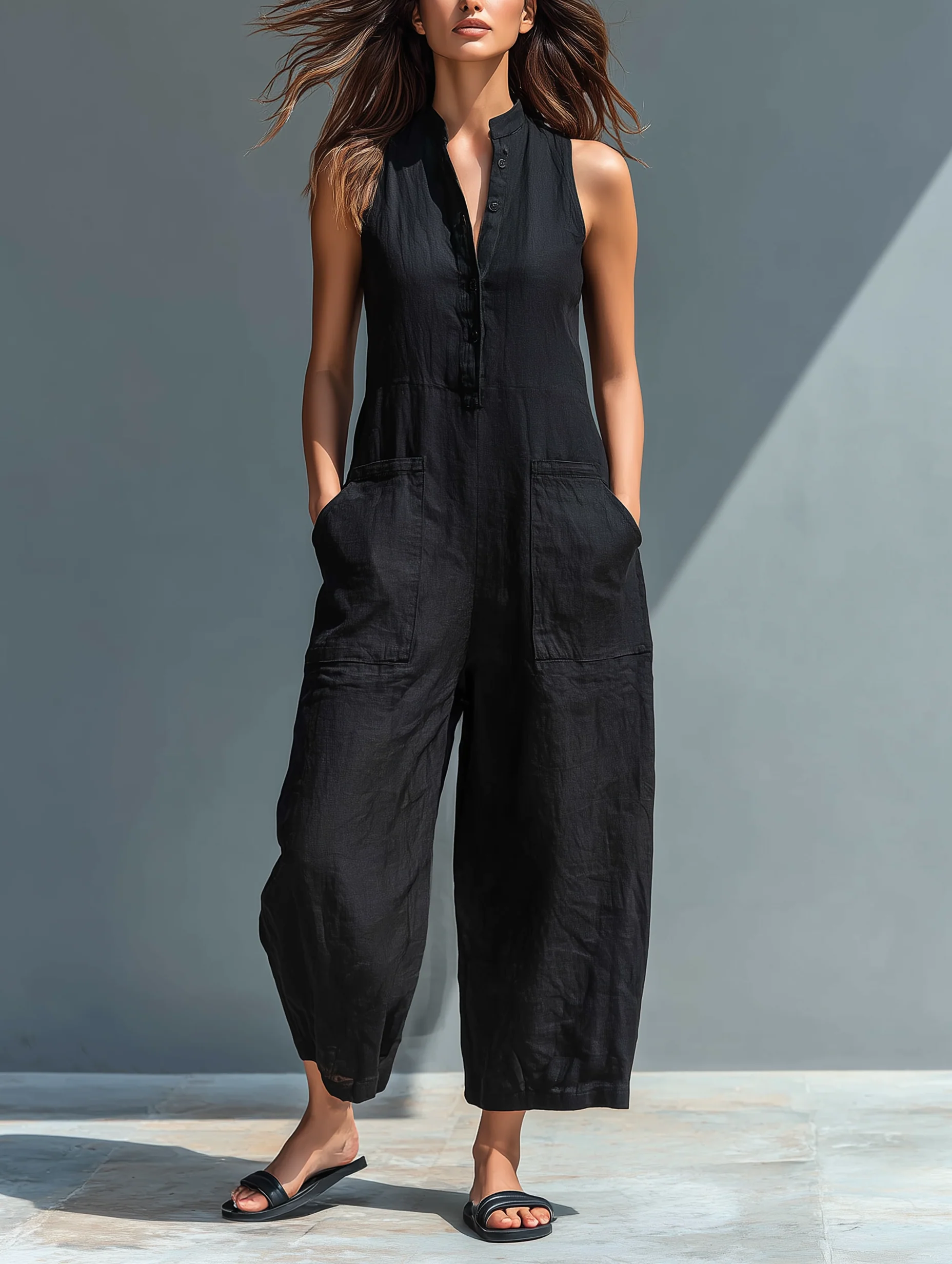 Lotte women's sleeveless jumpsuit – Avinos Milano