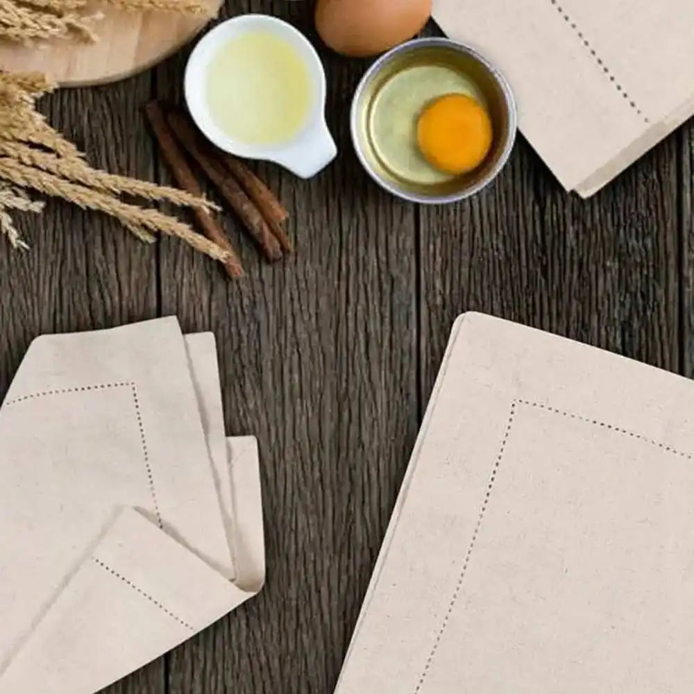 Lucca napkins on a kitchen table