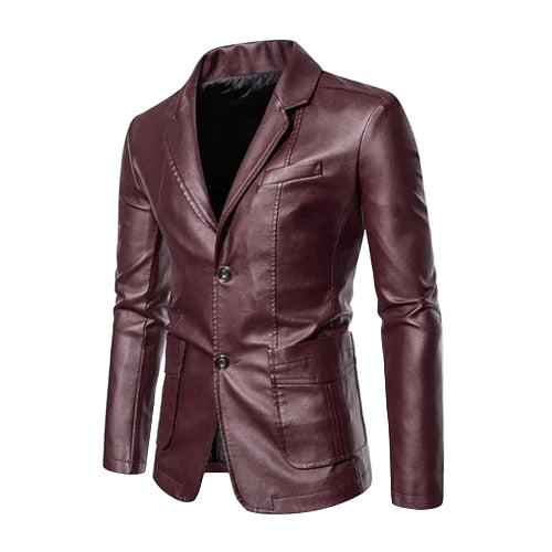 Men's leather jacket, view 8
