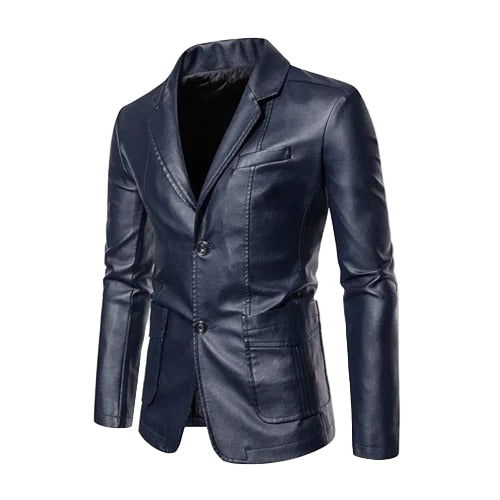 Men's leather jacket, view 9