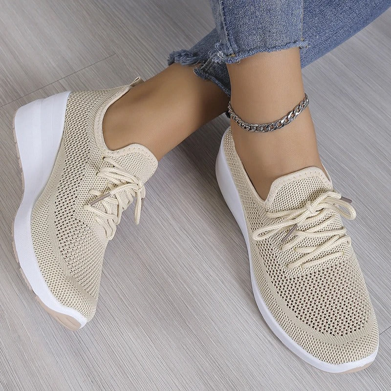 LuxeSpark women's platform flats, alternate view