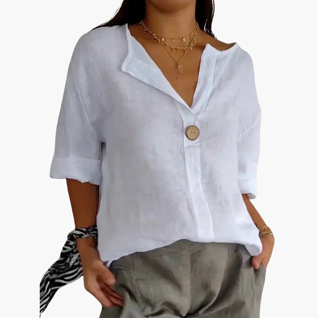 Lucy women's v-neck blouse, alternate view