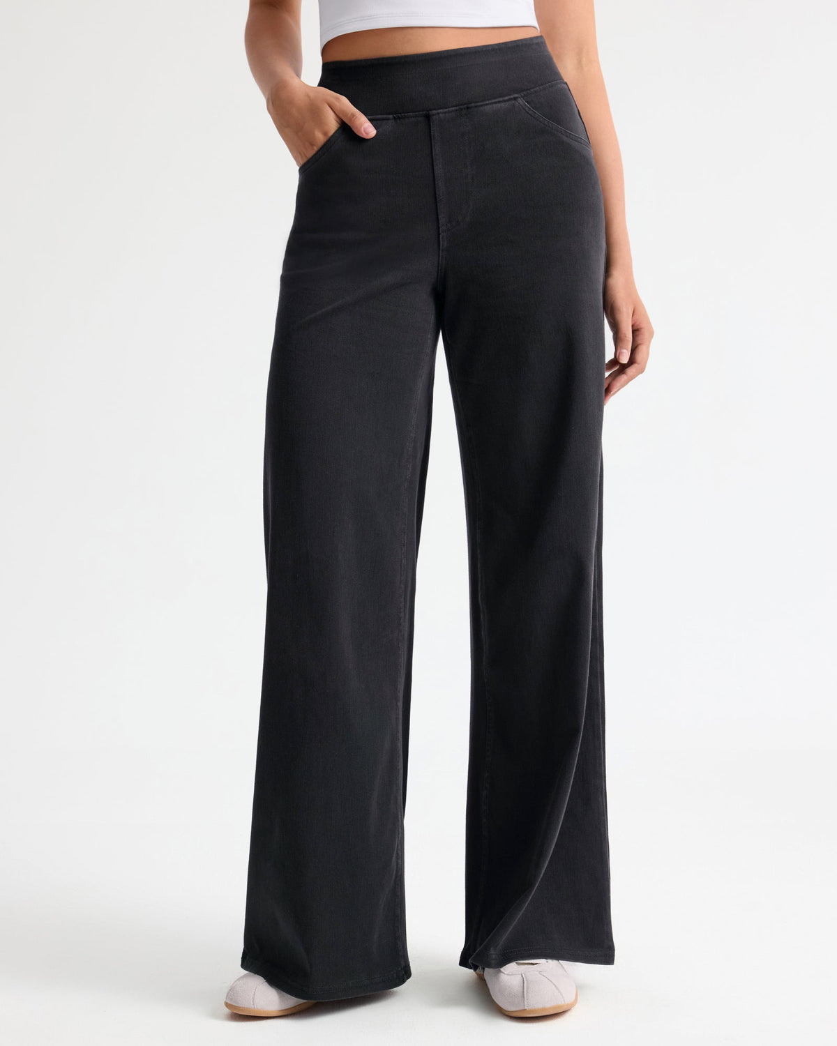 LUNA High Waist Stretch Wide Leg Jeans Regular – women's pants, view 13