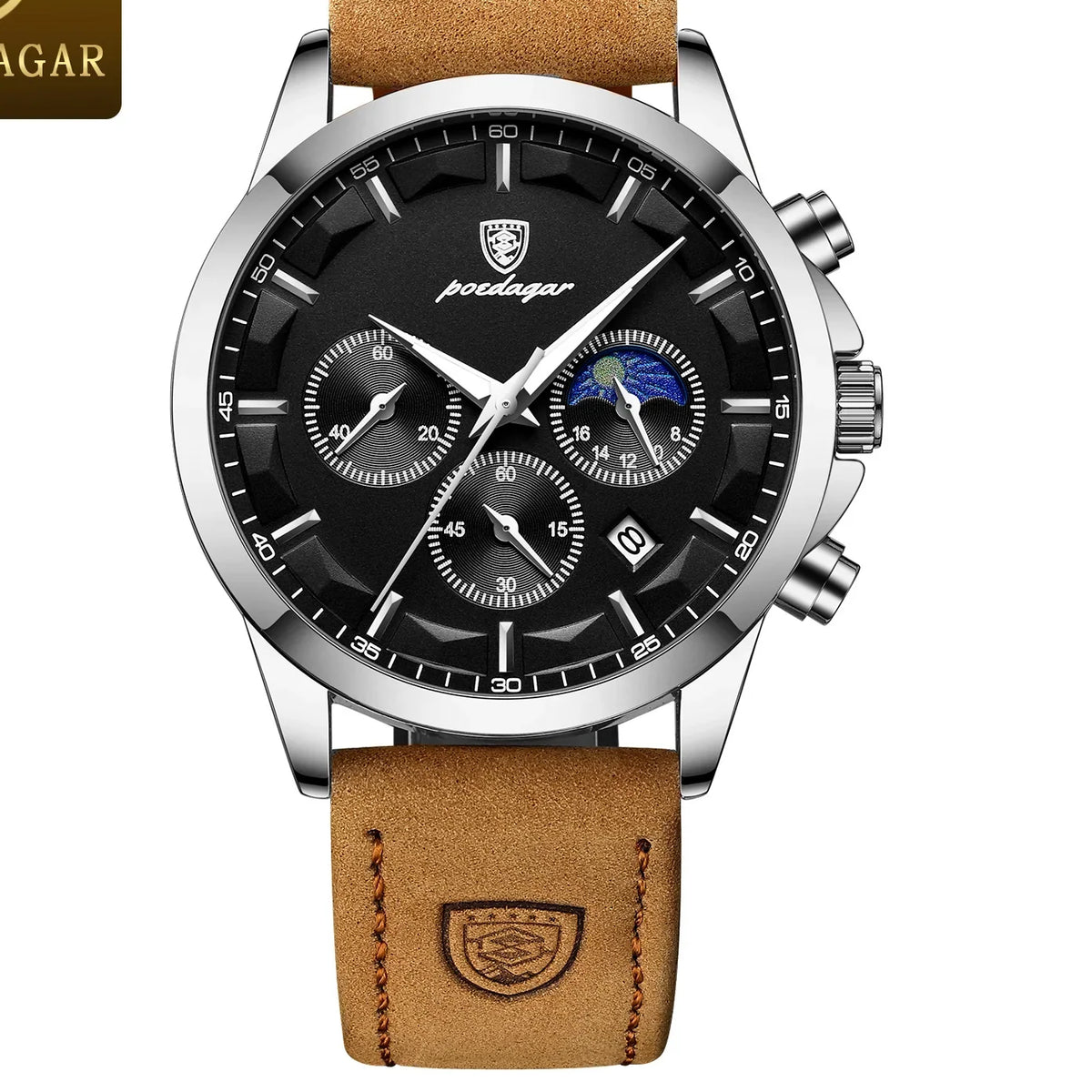 Lungolago watch Silver / Black