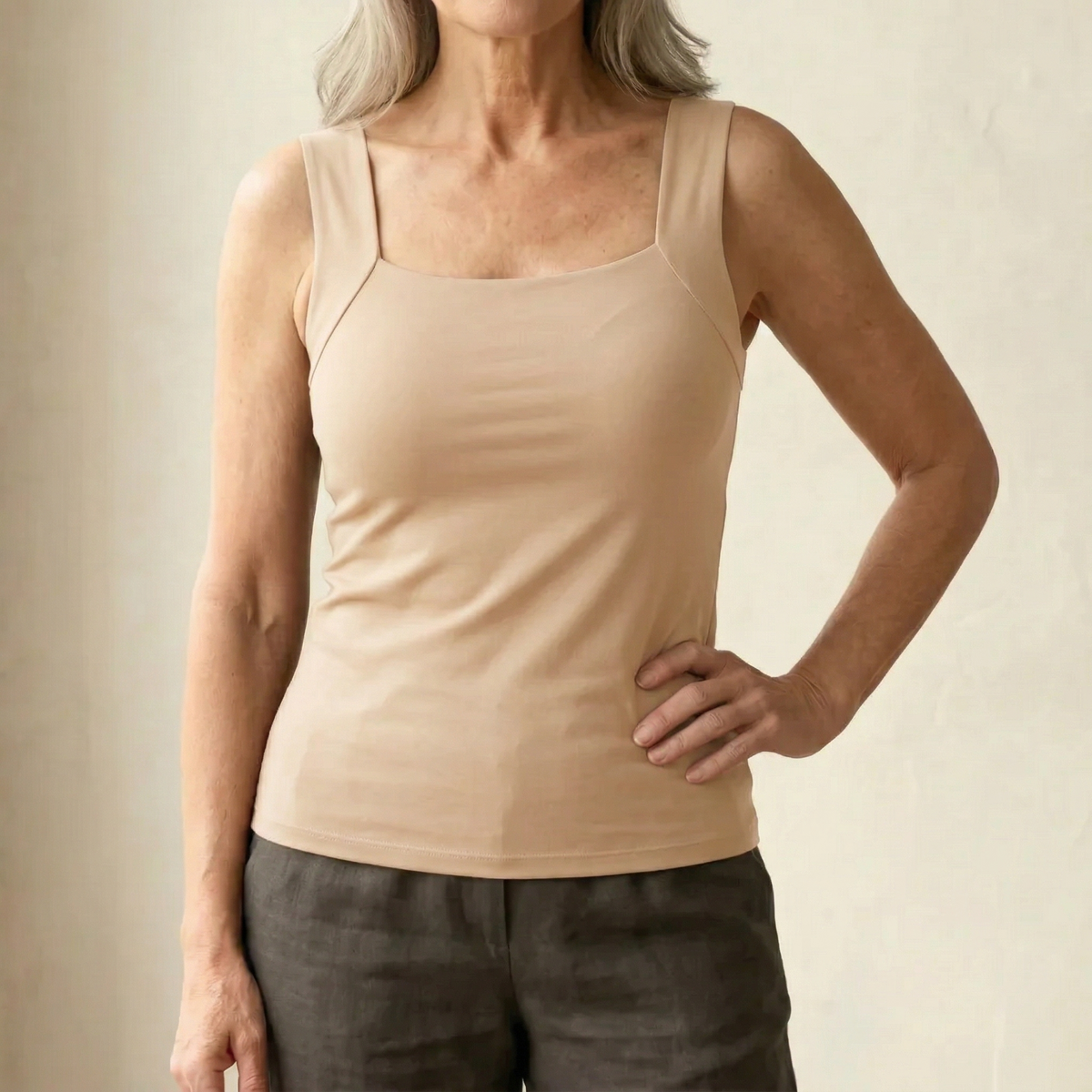 Mabel Built In Comfort Bra Tanktop, view 12