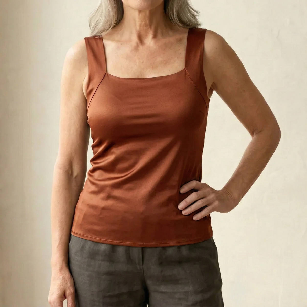 Mabel Built In Comfort Bra Tanktop, view 13