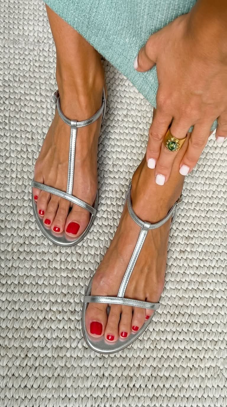 Rosalba Spring Golden Sandals, view 4