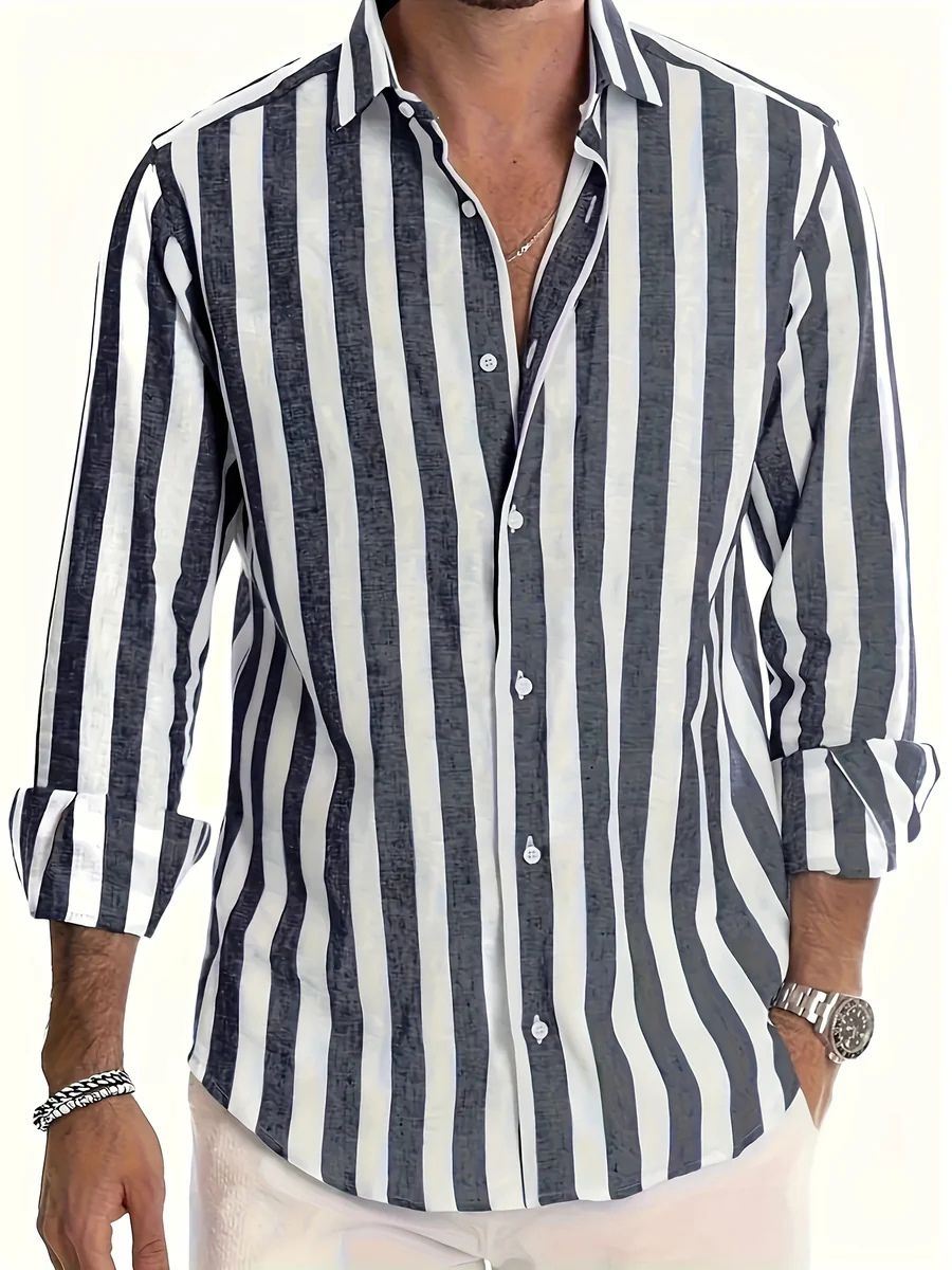 Men's striped summer shirt – Avinos Milano