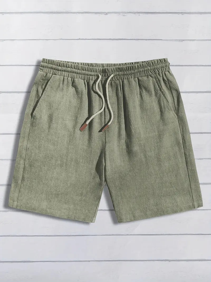 Leonardo men's linen shorts, view 7