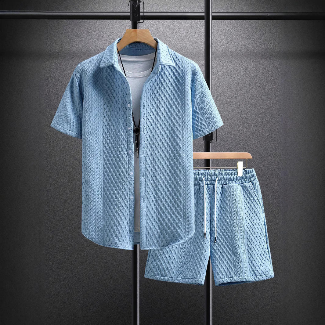 Maldives men's casual matching set in a relaxed cut, view 4