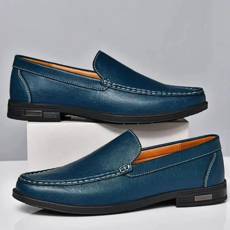 Salvatore men's elegant leather loafers, alternate view