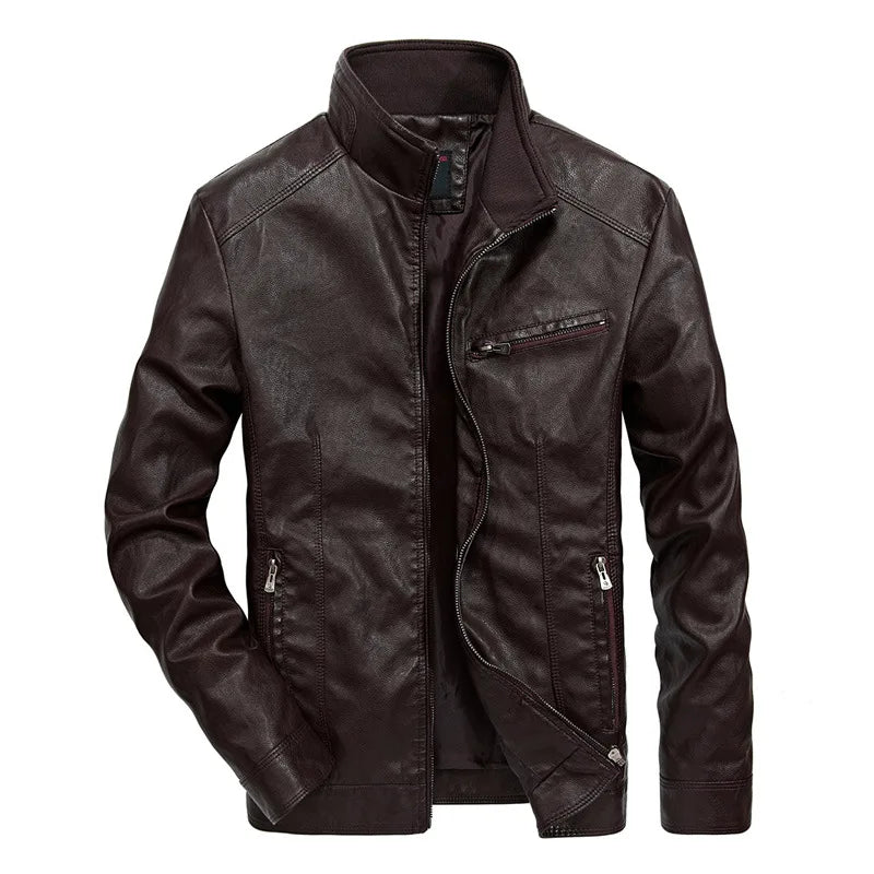 Antonio men's leather jacket, alternate view