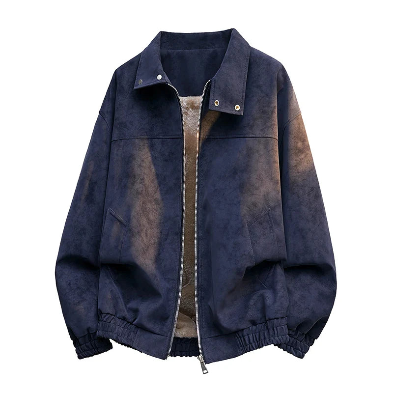 Emilio men's retro fleece jacket, alternate view