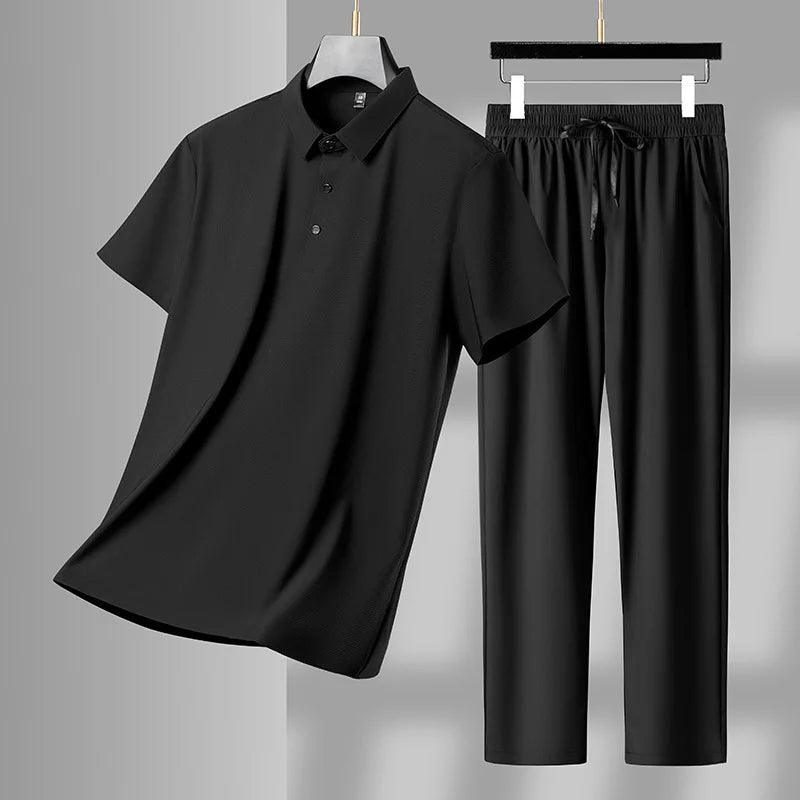 Men's breathable summer two-piece set, alternate view