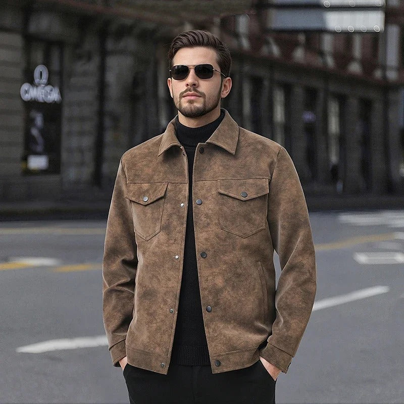 Men's suede jacket, additional view