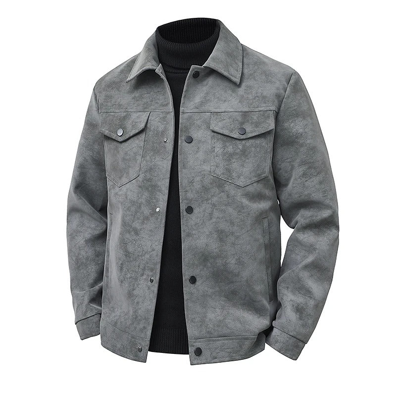 Men's suede jacket, view 4