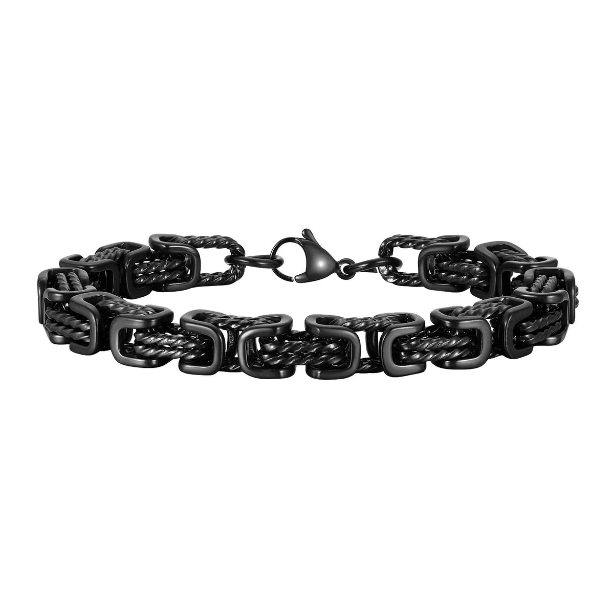 Marco Byzantine Chain Bracelet in Black
