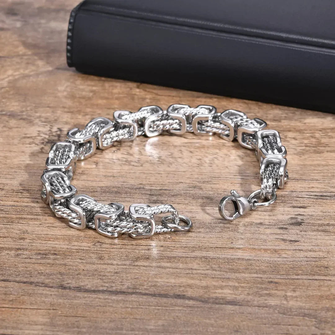 Marco Byzantine Chain Bracelet in Silver