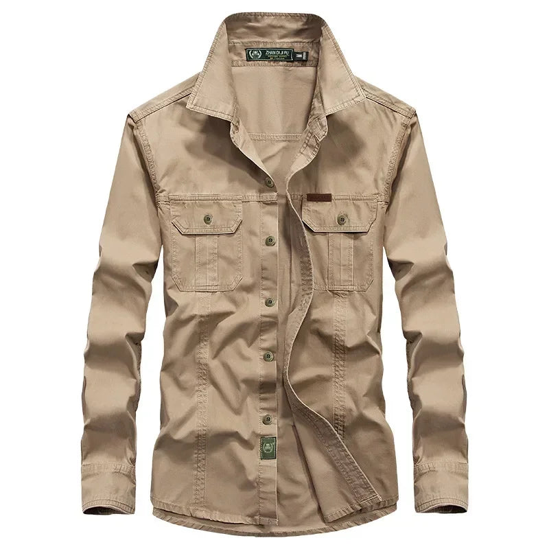 Men's cotton retro shirt, view 4