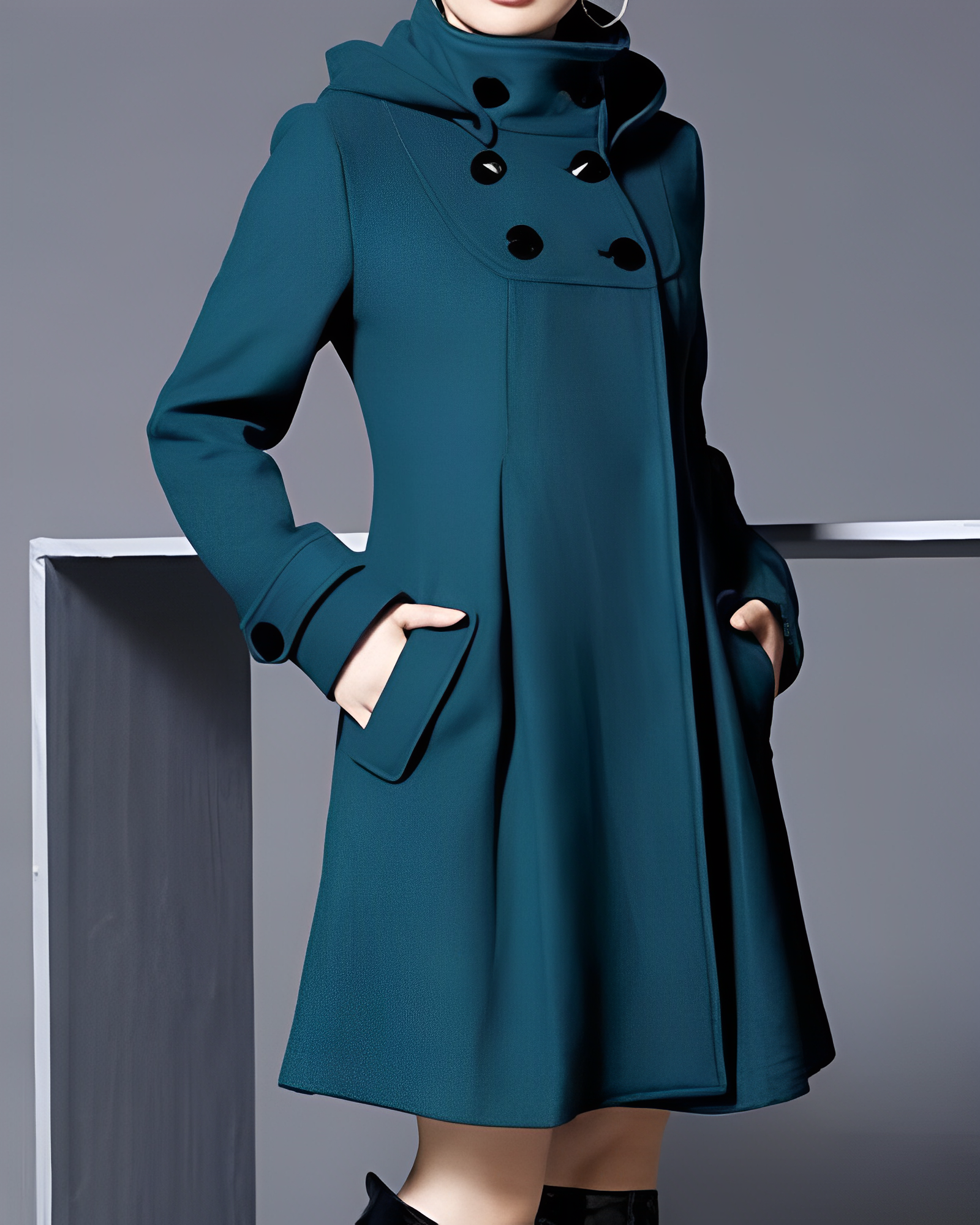 Women's elegant hooded coat – Avinos Milano