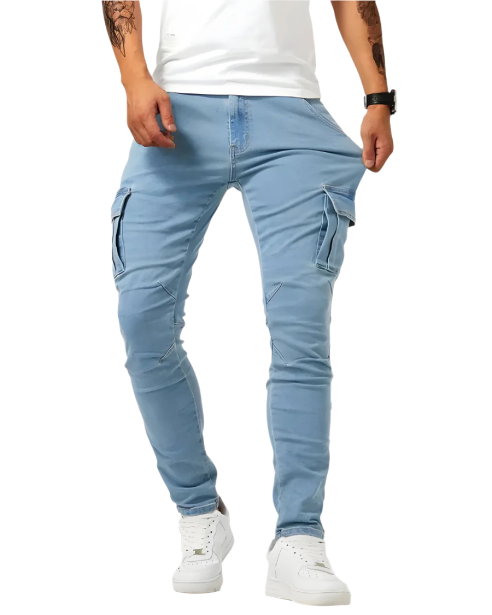 Marino men's cargo stretch pants – Avinos Milano