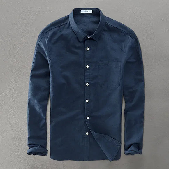 Leonardo men's elegant cotton shirt, alternate view