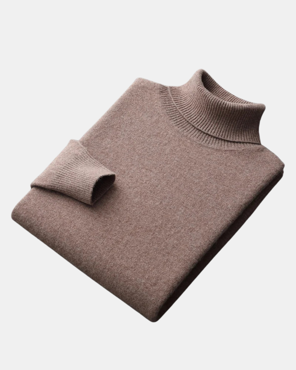 Mars men's cashmere turtleneck sweater, view 4