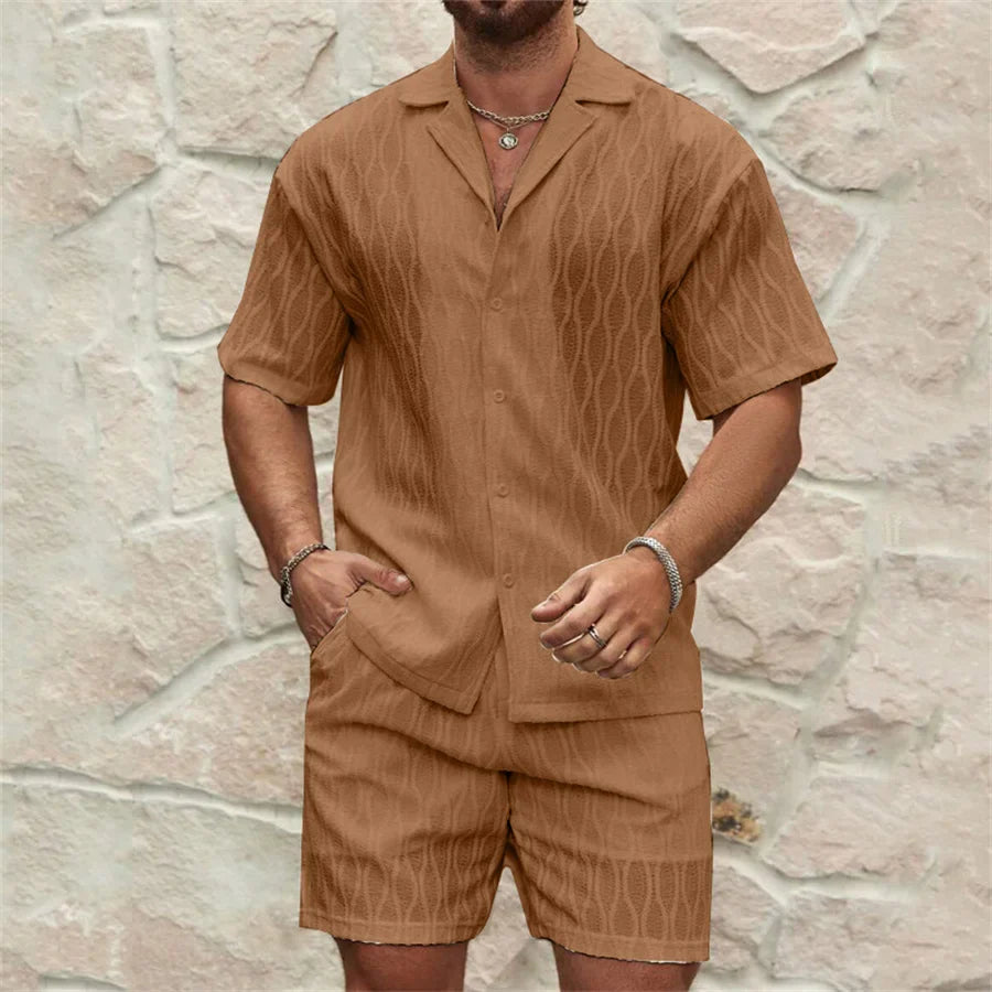 Sergio men's elegant summer two-piece set, alternate view