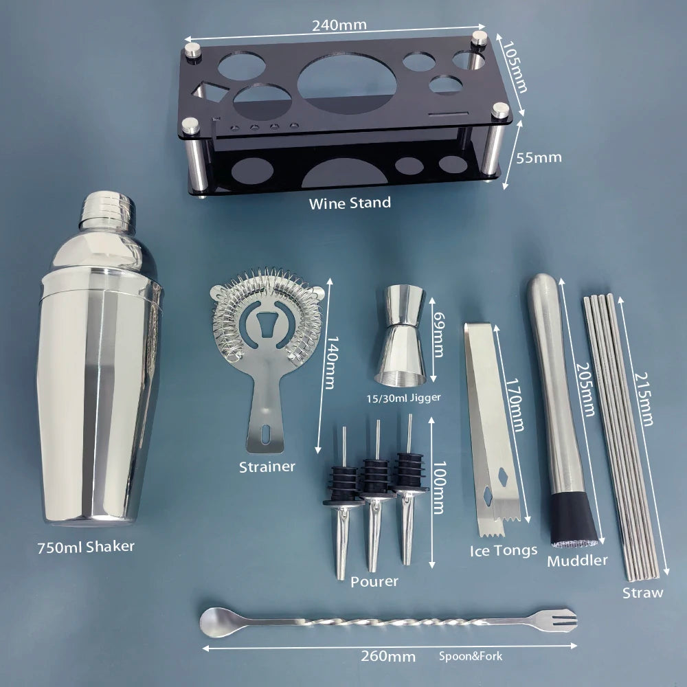 Martini bar set with gift box