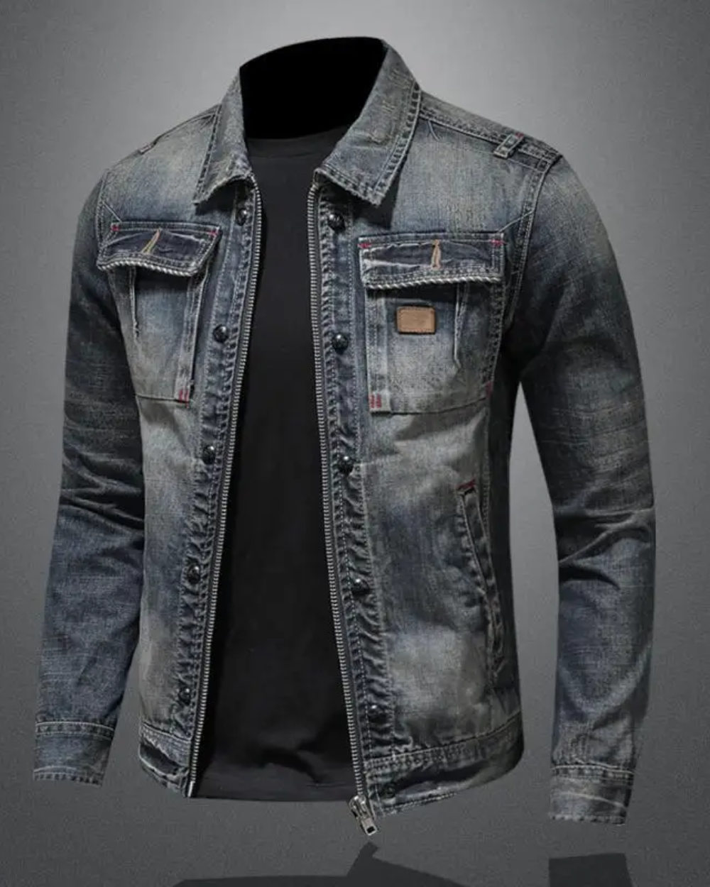 Gennaro men's denim jacket, alternate view