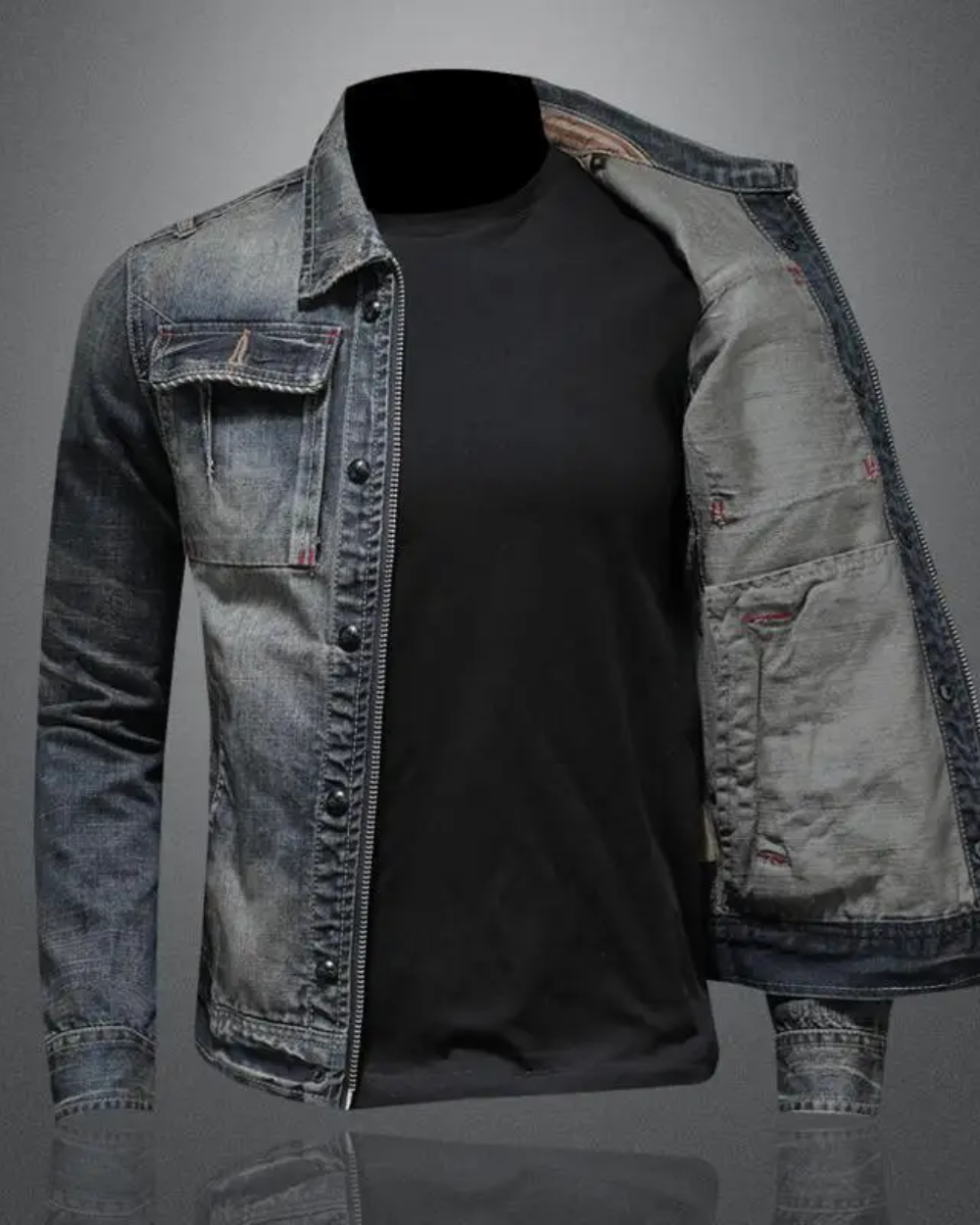 Gennaro men's denim jacket, additional view