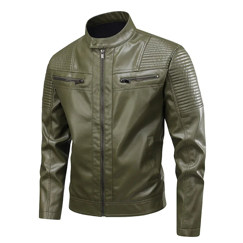 Men's retro leather jacket – Avinos Milano
