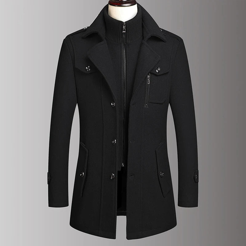 Double men's wool coat – Avinos Milano