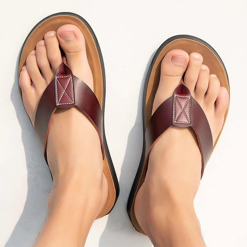 Men's leather sandals, view 4