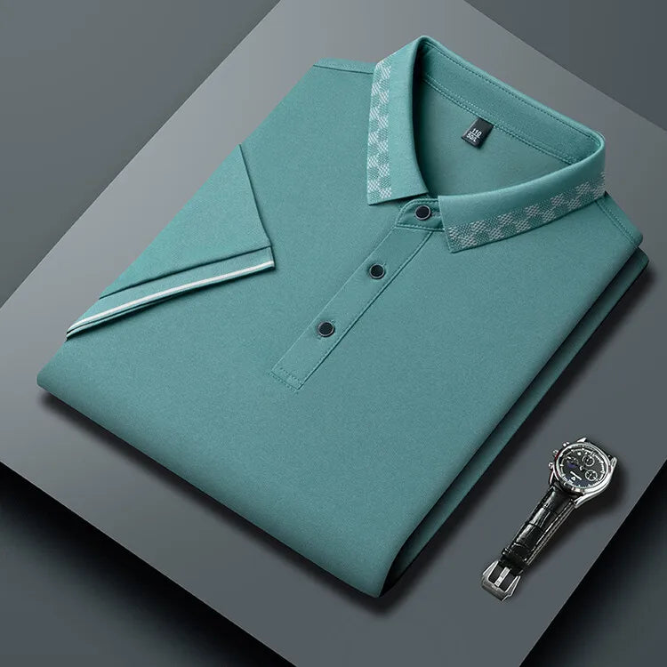 Men's cotton polo shirt, alternate view