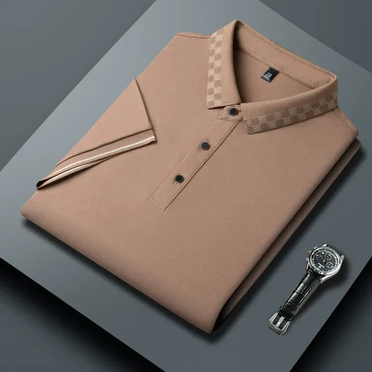 Men's cotton polo shirt, view 6