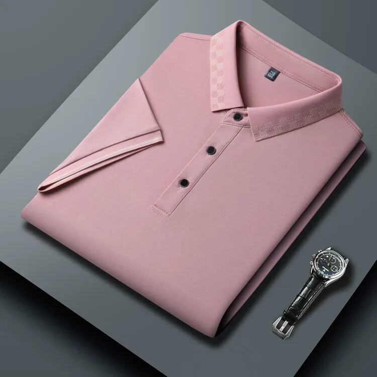 Men's cotton polo shirt, view 7